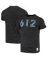 ფოტო #1 პროდუქტის Men's Heathered Black Minnesota United FC Area Code Tri-Blend T-shirt
