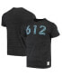 Фото #1 товара Men's Heathered Black Minnesota United FC Area Code Tri-Blend T-shirt