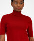 Фото #3 товара Women's Half-Sleeve Turtleneck Sweater