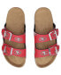 Фото #1 товара Women's San Francisco 49ers Mini Print Double-Buckle Sandals