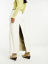 Free People faux leather maxi skirt in cream