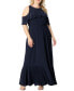 Plus Size Piper Cold Shoulder Maxi Dress