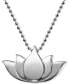 Фото #1 товара Alex Woo little Faith Lotus Blossom Pendant Necklace in Sterling Silver