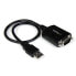 Фото #2 товара Адаптер USB к серийному порту RS232 с удержанием COM Startech.com - черный 1 фут - CE - FCC - Mac OS X 13.0 Ventura - 70 г - 1 шт - 145 мм
