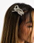 Easilocks ASOS Exclusive Diamond Bow Hair Clip x2 - Silver