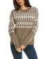 Фото #1 товара Design History Fairisle Wool-Blend Sweater Women's Brown Xs