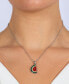 ფოტო #3 პროდუქტის Women's Crystal Watermelon Pendant Necklace