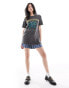 Daisy Street relaxed t-shirt with Tears For Fears sunflower graphic in charcoal Verwaschenes Anthrazit, DE 36 - фото #2