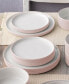 Colortex Stone Stax Dinner Plates, Set of 4