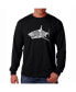 Фото #1 товара Men's Word Art Long Sleeve T-Shirt- Shark Species