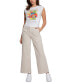 ფოტო #4 პროდუქტის Women's Tropical Vibes Corset T-Shirt