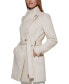 Фото #5 товара Womens Asymmetrical Belted Wrap Coat, Created for Macys