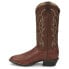 Фото #3 товара Tony Lama Tiberius Ostrich Round Toe Cowboy Mens Brown Casual Boots O6081