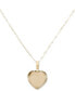 Фото #2 товара Macy's crystal Pavé Heart 18" Pendant Necklace in 10k Gold