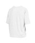 ფოტო #2 პროდუქტის Women's White LSU Tigers Motley Crew Chain Stitch Slub Waist Length Boxy T-Shirt