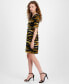 Petite Zig-Zag-Print Dress