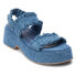 Фото #2 товара COCONUTS by Matisse Jean Platform Womens Blue Casual Sandals JEAN-437