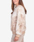 Women's St.Moritz Zip Up Space Dye Faux Fur Jacket