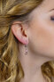 Fashion bicolor earrings with crystals E0001318