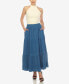 ფოტო #4 პროდუქტის Women's Pleated Tiered Maxi Skirt