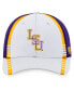 Фото #2 товара Men's White, Purple LSU Tigers Iconic Flex Hat