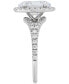 IGI Certified Lab Grown Diamond Oval-Cut Halo Engagement Ring (3 ct. t.w.) in 14k White Gold