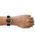 Women's Lily Avenue Three Hand Black Leather Watch 34mm