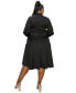 ფოტო #3 პროდუქტის Plus Size Bekah Flare Pocket Dress