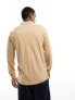 Фото #7 товара Polo Ralph Lauren multi icon logo long sleeve pima cotton polo custom fit in camel marl