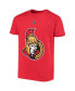 Big Boys Thomas Chabot Red Ottawa Senators Player Name and Number T-shirt