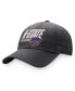 ფოტო #2 პროდუქტის Men's Charcoal Kansas State Wildcats Slice Adjustable Hat