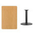 Фото #2 товара 30'' X 45'' Rectangular Natural Laminate Table Top With 24'' Round Table Height Base