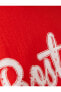 Футболка Koton Crop Printed Short Bicycle Neck
