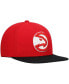 ფოტო #3 პროდუქტის Men's Red and Black Atlanta Hawks Team Two-Tone 2.0 Snapback Hat