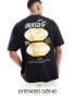 Фото #1 товара ASOS DESIGN oversized t-shirt in black with atlas back print