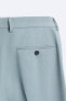 Фото #9 товара Костюмные брюки из рельефной ткани ZARA
