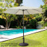 AKTIVE Hexagonal 270 cm Aluminium Pole 38 mm Height 240 cm UV Protect Parasol Double Pulley System