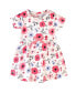 ფოტო #3 პროდუქტის Toddler Girls Organic Cotton Short-Sleeve Dresses 2pk, Coral Garden