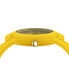 ფოტო #2 პროდუქტის Women's 2 Hand Quartz Fire Island Yellow Silicone Watch, 39mm