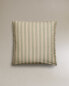 Фото #6 товара Striped cotton linen pillowcase