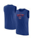Фото #1 товара Men's Royal Chicago Cubs Knockout Stack Exceed Performance Muscle Tank Top