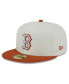 Фото #4 товара Men's Cream, Orange Boston Red Sox 59FIFTY Fitted Hat