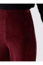 Фото #4 товара LCWAIKIKI Classic Standart Fit Düz Geniş Paça Kadife Kadın Pantolon