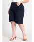 Фото #3 товара Plus Size Denim Bermuda Short