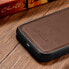 Фото #8 товара Чехол из натуральной кожи для iPhone 14 Plus Leather Oil Wax тёмно-коричневый ICARER