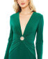 Women's Ieena Long Sleeve Keyhole Embellished Jersey Gown