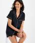 ფოტო #2 პროდუქტის Women's 2-Pc. Short Satin Pajamas Set, Created for Macy's