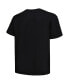 Фото #2 товара Men's Black Distressed Sacramento Kings Big and Tall Hardwood Classics Vintage-Like Logo T-shirt