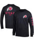 ფოტო #2 პროდუქტის Men's Black Utah Utes Team Stack Long Sleeve T-shirt