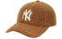 Фото #1 товара Кепка MLB с вышитым логотипом, цвет - коричневый, унисекс, модель 32CPDI011-10A
